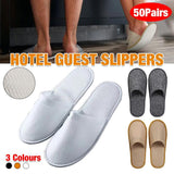 Comfortable and hygienic disposable slippers with non-slip sole.