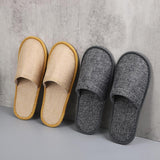 Comfortable and hygienic disposable slippers with non-slip sole.