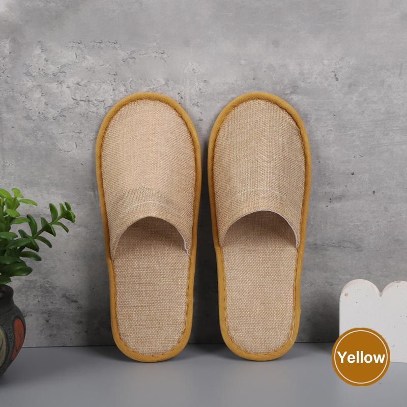 Comfortable and hygienic disposable slippers with non-slip sole.