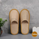 Comfortable and hygienic disposable slippers with non-slip sole.