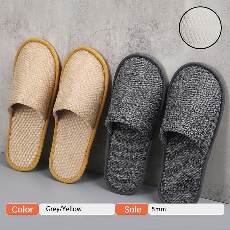 Comfortable and hygienic disposable slippers with non-slip sole.