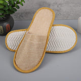 Comfortable and hygienic disposable slippers with non-slip sole.