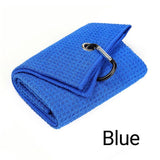 High-quality microfiber golf towel with carabiner clip for optimal performance.