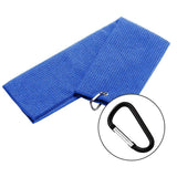 High-quality microfiber golf towel with carabiner clip for optimal performance.