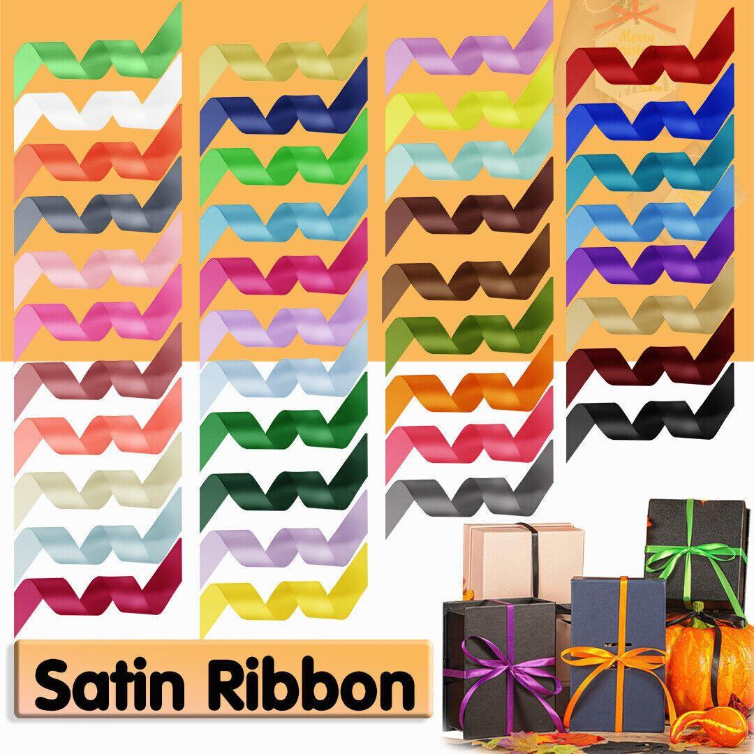 High-Quality Satin Ribbons for Wedding Party Crafts Gift Packaging 1roll