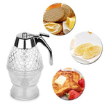 Honey Dispenser 1PC 200ML Clear Plastic Syrup Jar with Stand and Trigger - Discount Packaging Warehouse