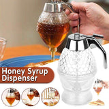 Honey Dispenser 1PC 200ML Clear Plastic Syrup Jar with Stand and Trigger - Discount Packaging Warehouse