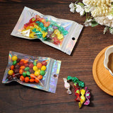 Sparkling iridescent Ziploc bags filled with colorful craft supplies, enhancing the visual appeal of everyday storage.