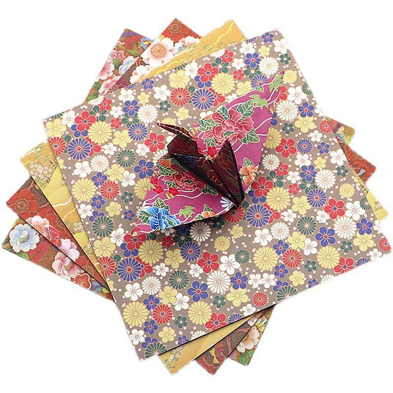 Japanese Pattern Sakura Folding Origami Craft Paper 120Sheets 8Styles Mixed - Discount Packaging Warehouse