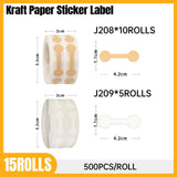 Jewelry Sticker for Price Tag 10rolls Kraft Paper