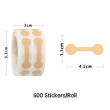 Jewelry Sticker for Price Tag 10rolls Kraft Paper