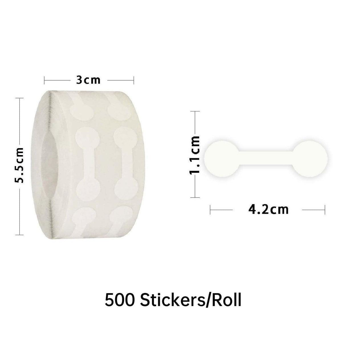 Jewelry Sticker for Price Tag 10rolls Kraft Paper