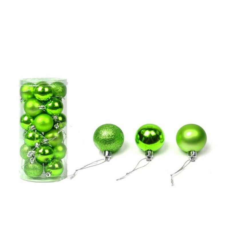 24PCS/Pack Christmas Tree Xmas Balls Decorations Baubles Party Wedding Ornament