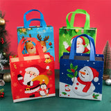 25pcs Non-Woven Birthday Gift Storage Bag Foldable Waterproof Christmas Handbag