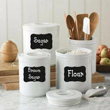 40pcs Jar Labels Black 1 Set