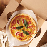 Kraft Paper Takeaway Containers Gable Pizza Boxes 50PCS