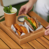 25/50pcs Meal Box for Hamburger Sandwich Snack Packaging Picnic Food Boxes