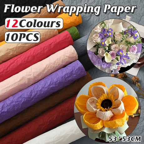 Add a touch of elegance to your flower bouquets with these vibrant and durable pleated Chennai papers. 