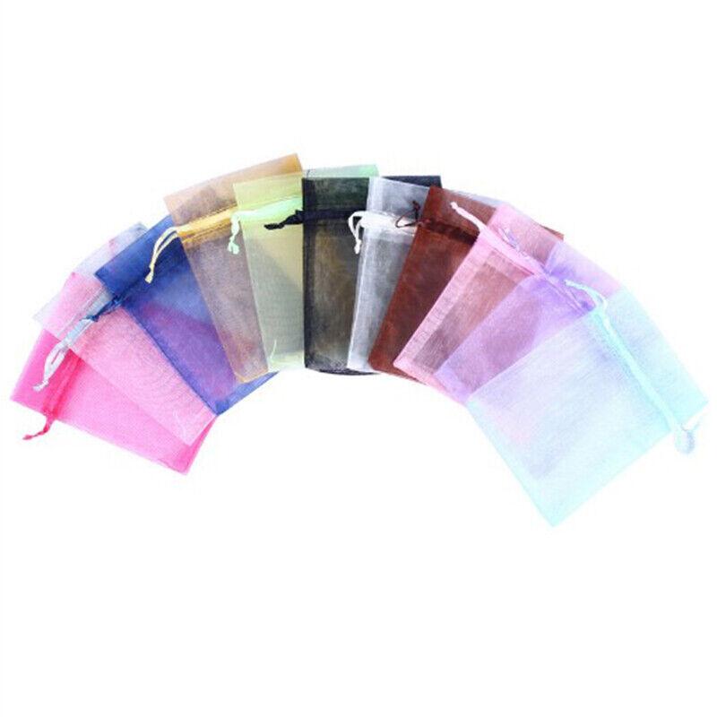 Organza Drawstring Bags 50-100PCS 14Colours 4Sizes