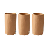 3pcs Washable Kraft Paper Storage Bag for Kitchen Desktop Refrigerator Organizer