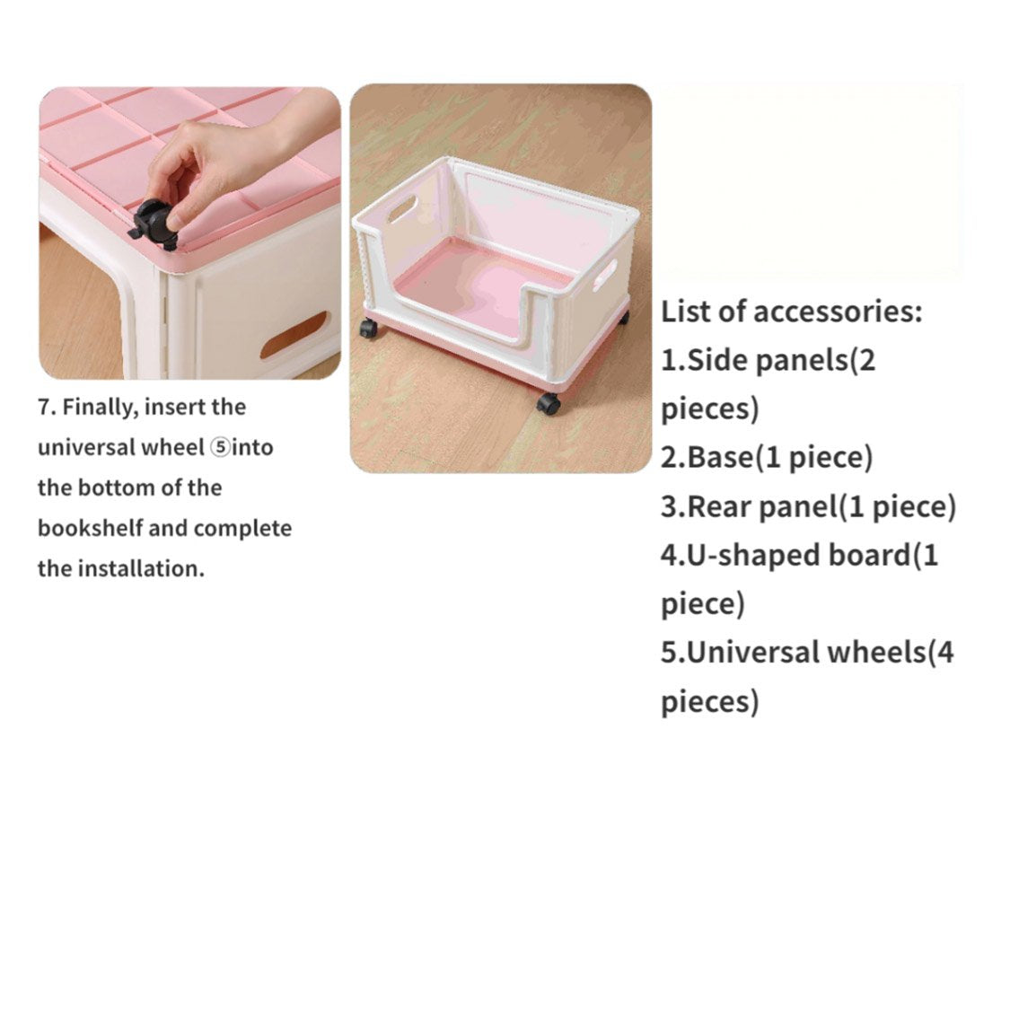 Under Desk Book Storage Box 1PC