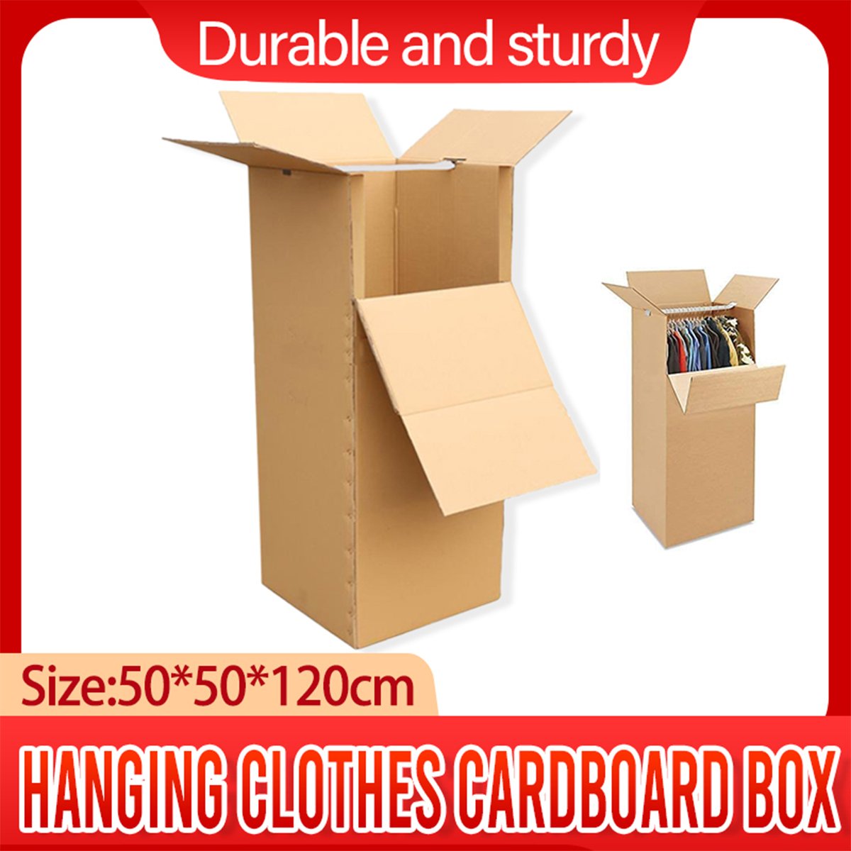 Clothes Hanging Rod Carton Box 1PC（Need to pick up）