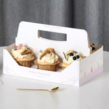 10PCS Clear Cupcake Box Portable Holder Muffin Egg Tart Cake Baking Packaging