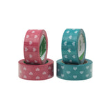 Packing Tape with Heart Print BOPP Strong Adhesive 5 Rolls