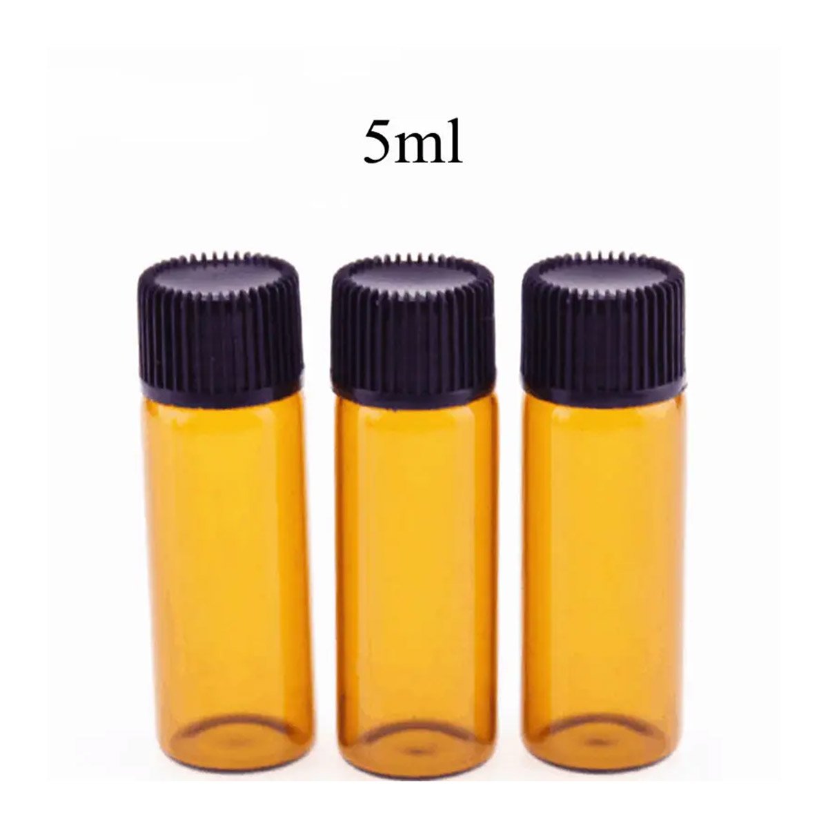 Amber Glass Bottle Essential Oils 5PCS