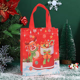 25pcs Christmas Non Woven Shopping Tote Bags Printed Colour Party Gift Bags