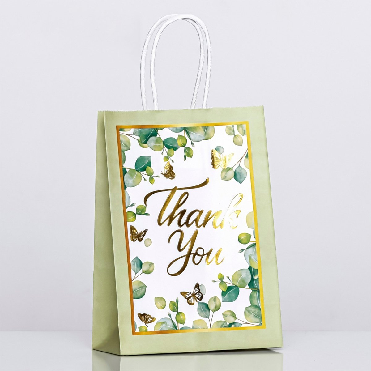 Kraft Paper Gift Bags Tote Shopping Bags 30PCS