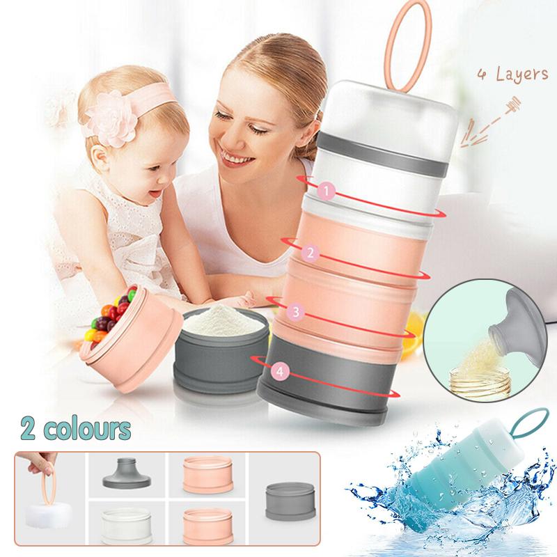 4 Layers Container Pill Bottle 2Colours 1PC