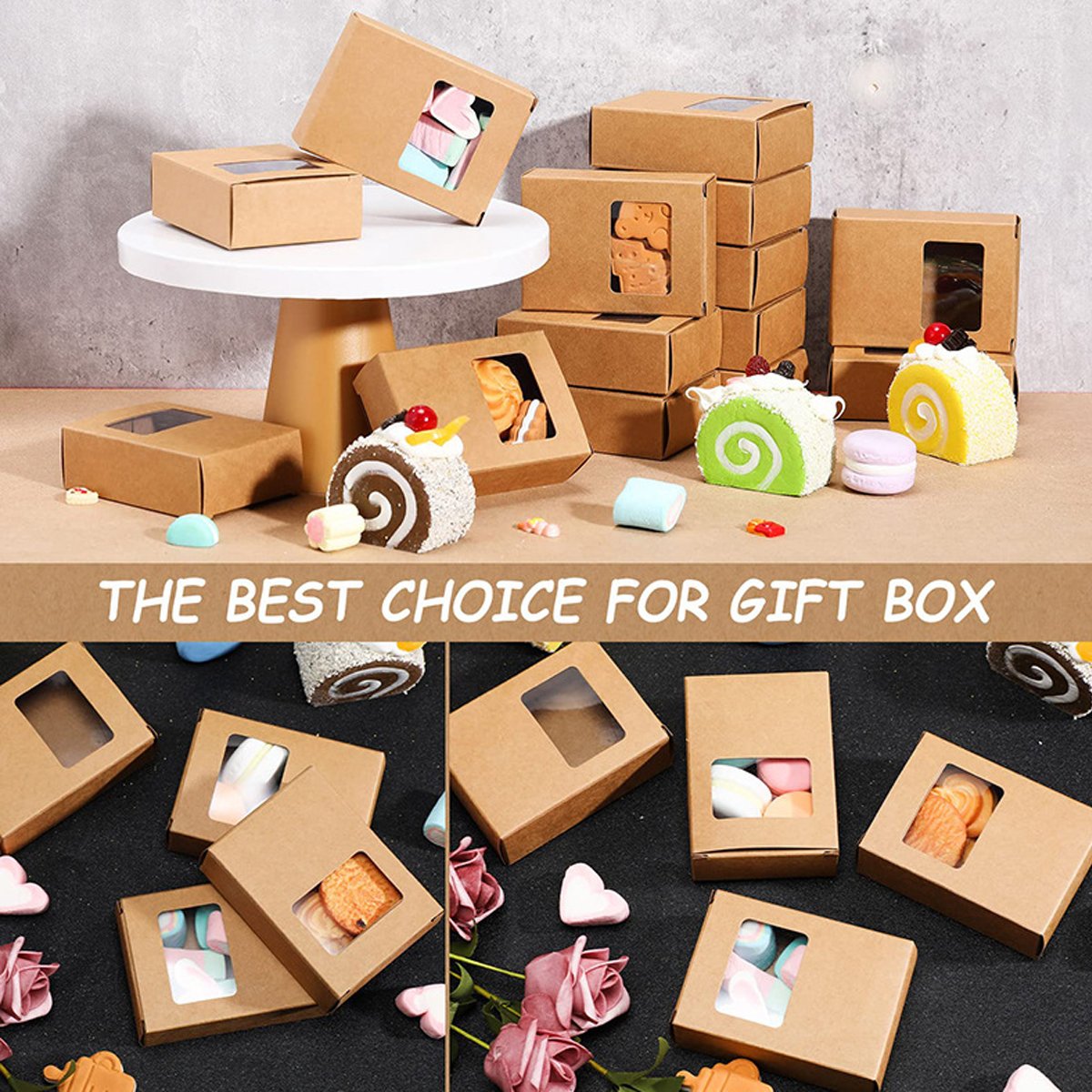 These versatile packaging boxes are perfect for adding an elegant touch to any gift or homemade treat