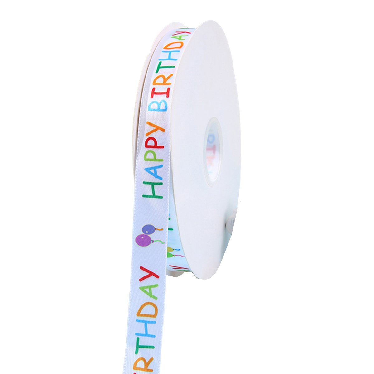 Polyester Happy Birthday Ribbon for Decorations 2CM*100Yard