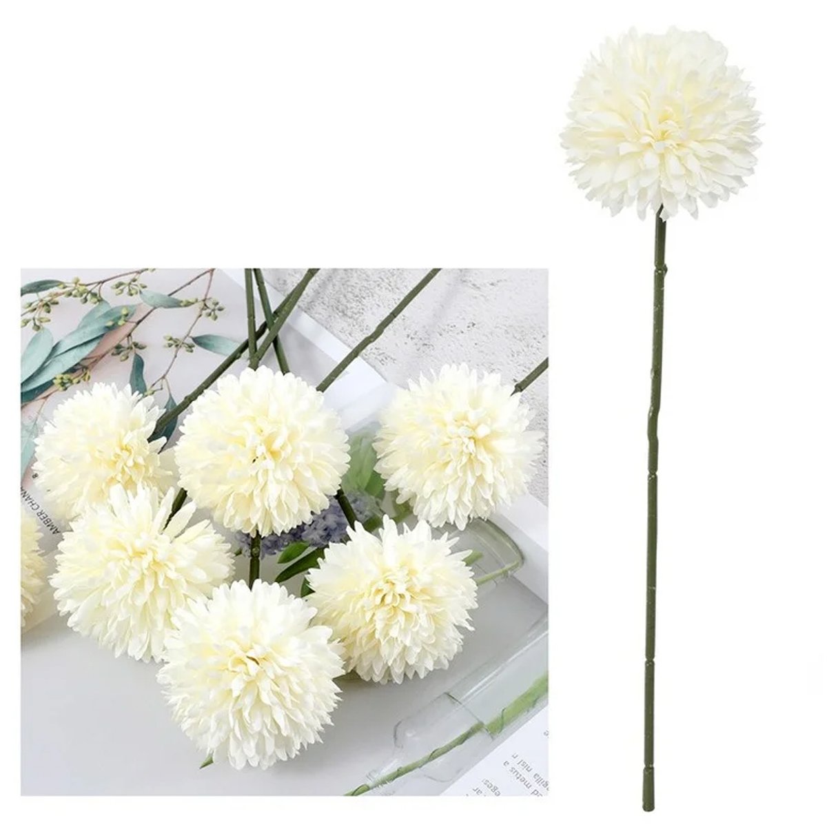 10PCS Artificial Dandelion Flowers Plastic Floral