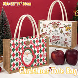 Christmas Santa Claus Gift Bag Holiday Packaging Apple Handbag Cloth Bag