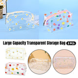 Large Capacity Transparent Storage Bag 2PCS