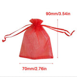 Organza Bags Drawstring Multi-Colour and Sizes 10-50 Pack