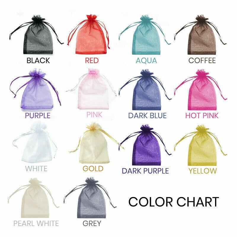 Organza Drawstring Bags 50-100PCS 14Colours 4Sizes