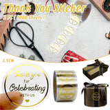 2pcs Round Thank You Stickers Adhesive Labels