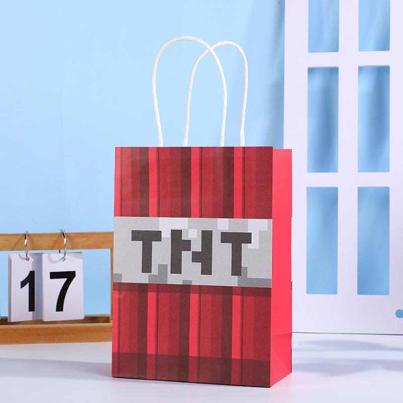 Stylish and Fun Pixel Themed Gift Bag for All Occasions