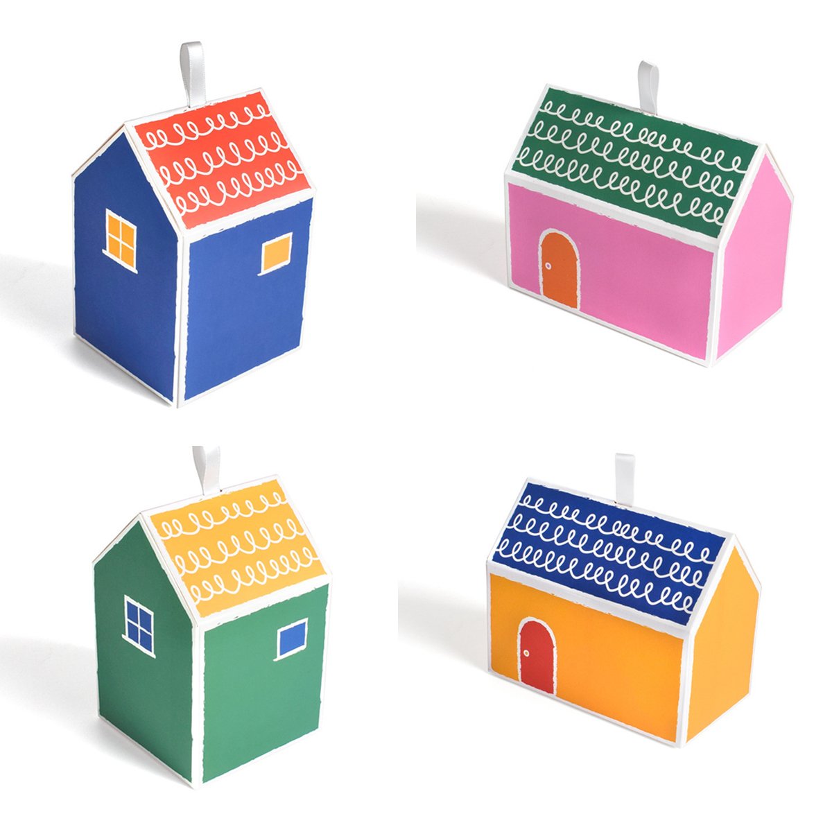 Add a touch of whimsy and colour to your next event with these charming small house gift boxes. 