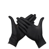 Thick Black Nitrile Gloves Industrial Mechanic Tattoo Tradie Rubber Protection 100PCS