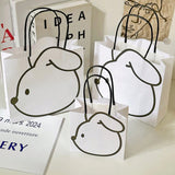 Durable Paper Rabbit Gift Bags with Handles for All Occasions 50pcs