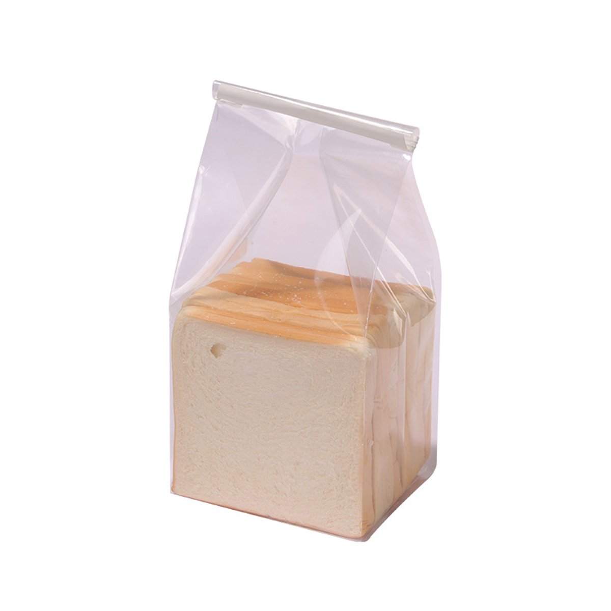 50pcs Resealable Clear Bread Toast Bags Food Storage Airtight Packaging Bags