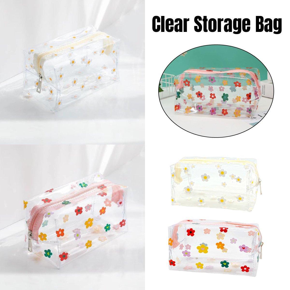 Large Capacity Transparent Storage Bag 2PCS