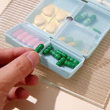 A Week Sub-packed Medicine Box Magnetic Absorption Folding Classification Seven-cell Pill Can Be Printed Logo