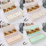 Long Strip Pastry Boxes Food-Grade Cardboard Elegant Design 25pcs