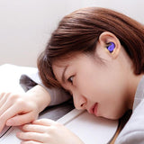 Soft Reusable Silicone Ear Plugs For Sleep Study Noise Cancelling 1 Pair