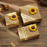 Durable Kraft Paper Sunflower Gift Boxes for Jewelry Packaging 50pcs